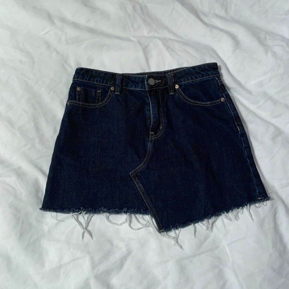 Urban Outfitters Asymmetrical Blue Denim Skirt